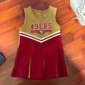 Toddler 49ers Cheerleading Outfit